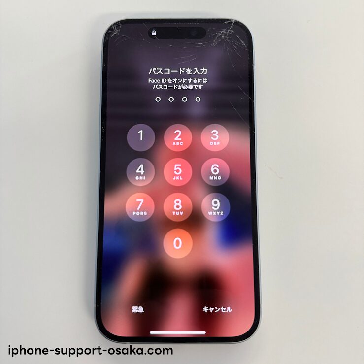 iPhone15 修理前状態