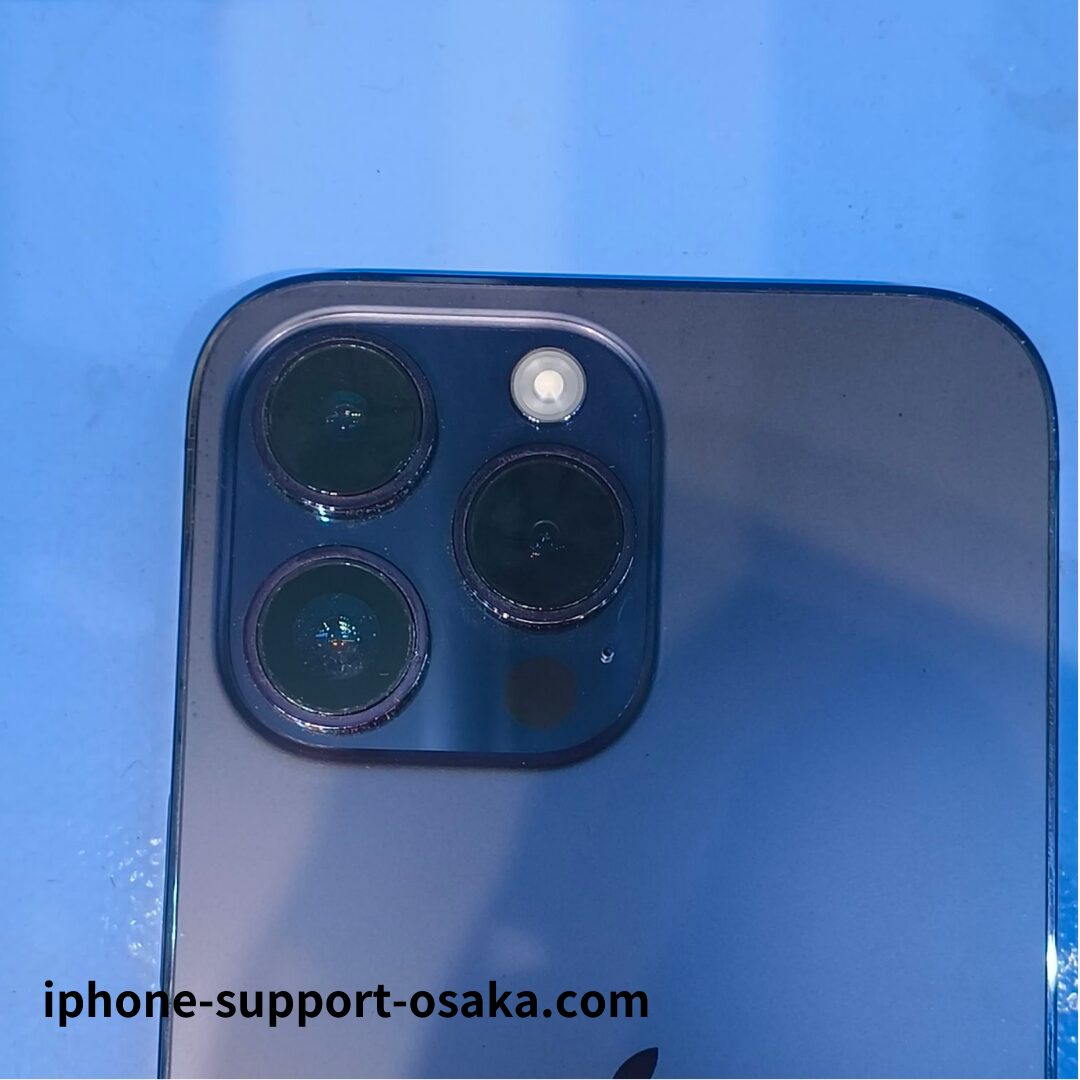 iPhone 14 Pro カメラ修理後の状態。