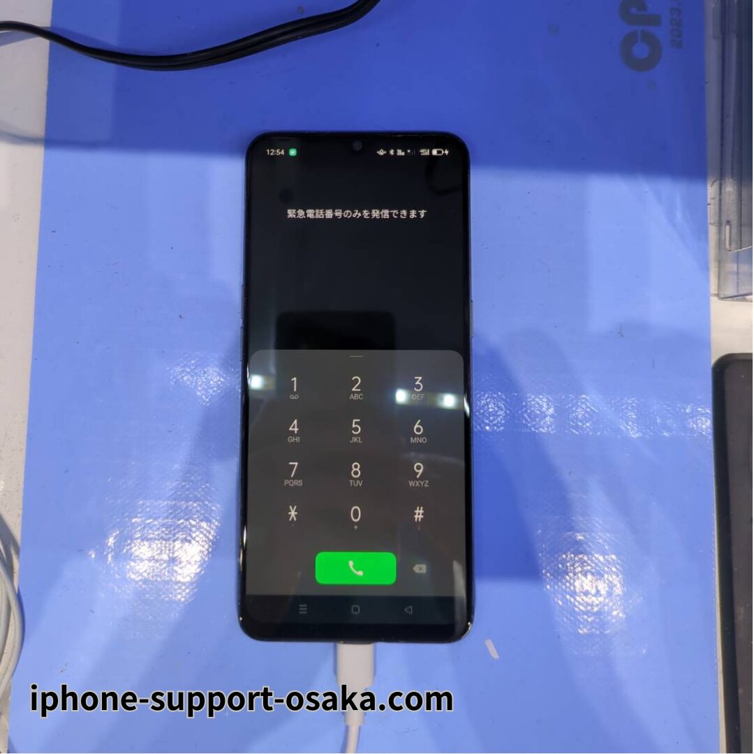 Oppo A73 修理後の状態です。