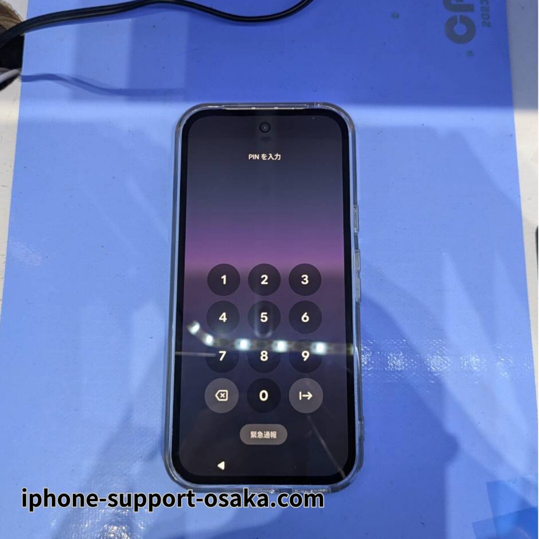 Pixel 9a 修理後の状態です。