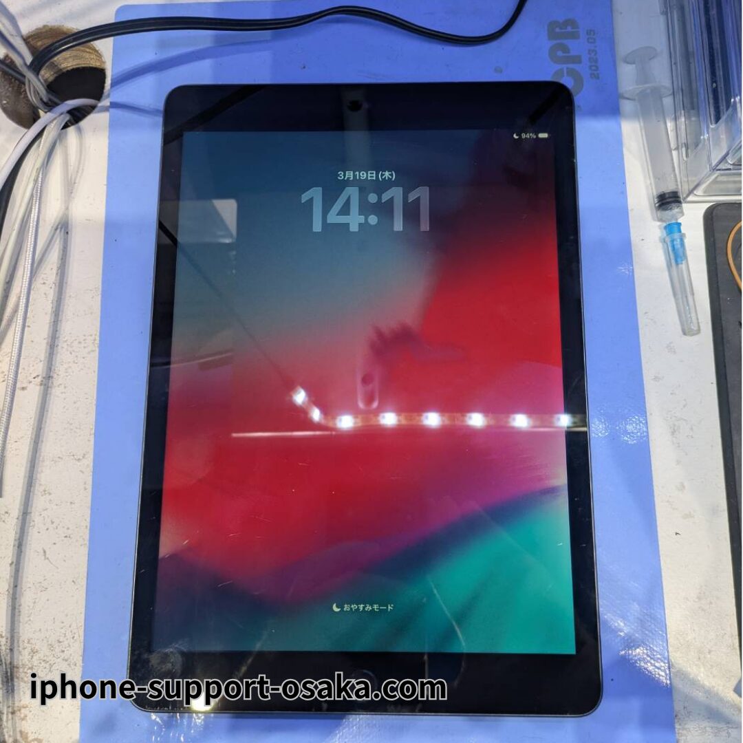 iPad 9 修理後の状態です。