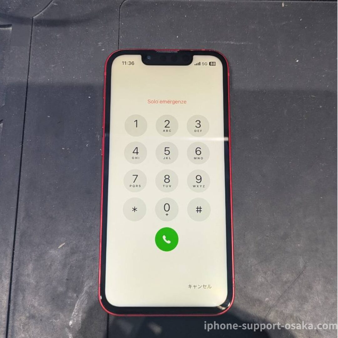 iPhone 13 mini 修理後の状態です。